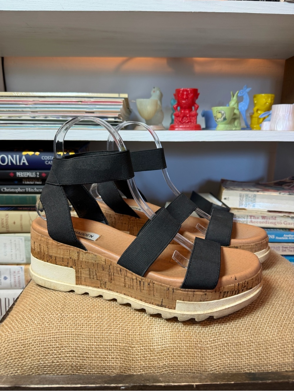 steve madden cork sandals